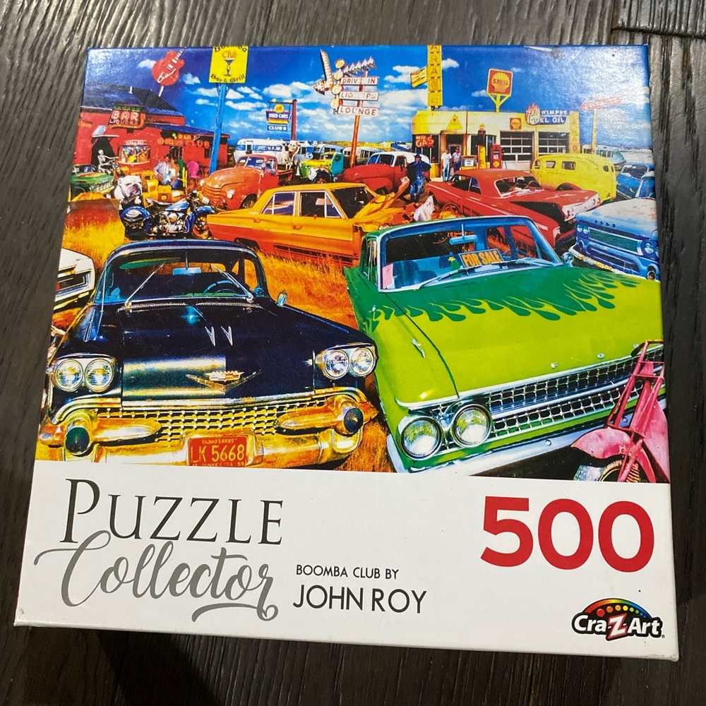 Puzzle Collector 500-Piece Classic Cars Puzzle - Multicolor